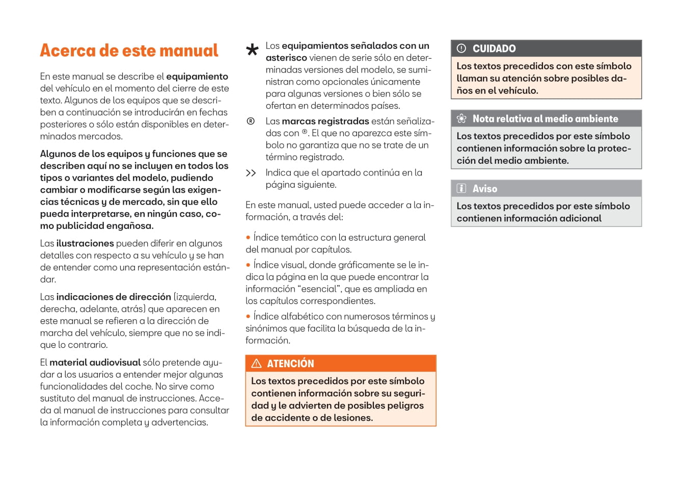 2019-2023 Seat Tarraco Owner's Manual | Spanish