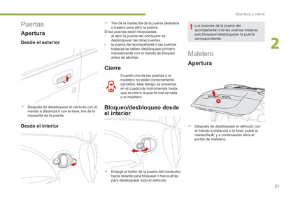 2017-2020 Citroën C-Zero Bedienungsanleitung | Spanisch