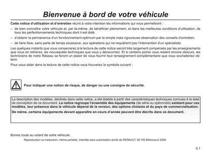 2007-2008 Renault Master Owner's Manual | French