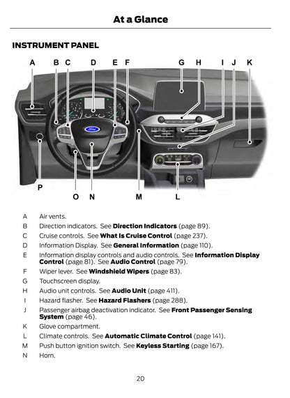 2020 Ford Escape Owner's Manual | English