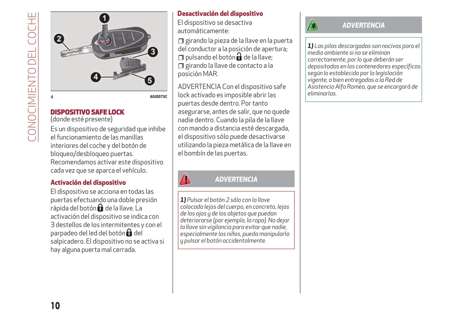 2016-2020 Alfa Romeo MiTo Manuel du propriétaire | Espagnol