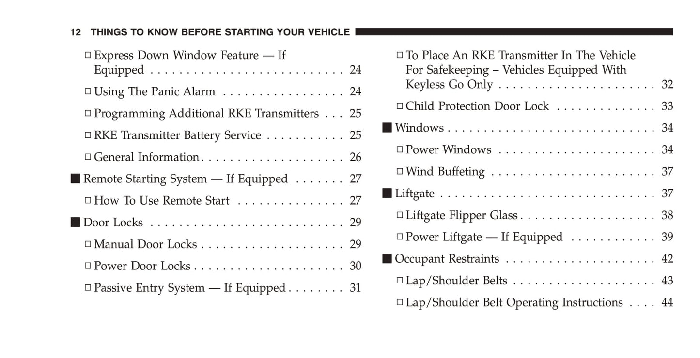 2009 Jeep Commander Owner's Manual | English