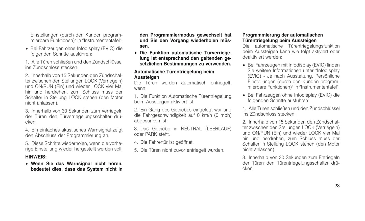 2011-2012 Jeep Compass Gebruikershandleiding | Duits