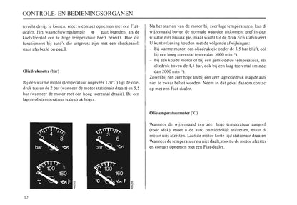 1990-1991 Fiat Croma Owner's Manual | Dutch