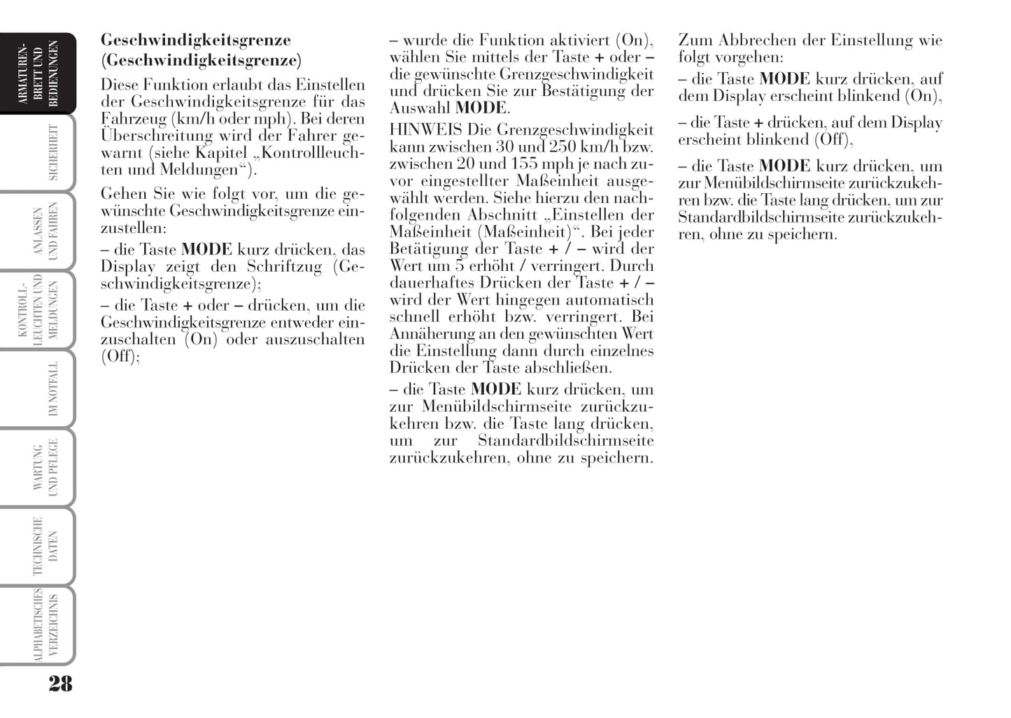 2008-2012 Lancia Musa Owner's Manual | German