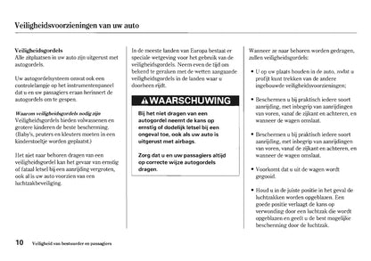 2006-2007 Honda Civic Gebruikershandleiding | Nederlands