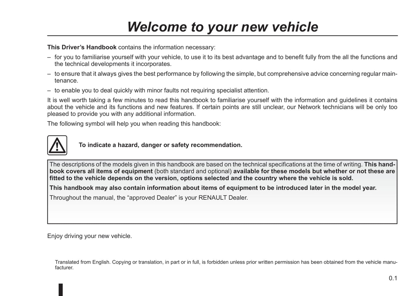 2015-2016 Renault Espace Owner's Manual | English