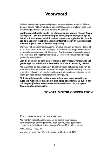 2007-2008 Toyota RAV4 Gebruikershandleiding | Nederlands