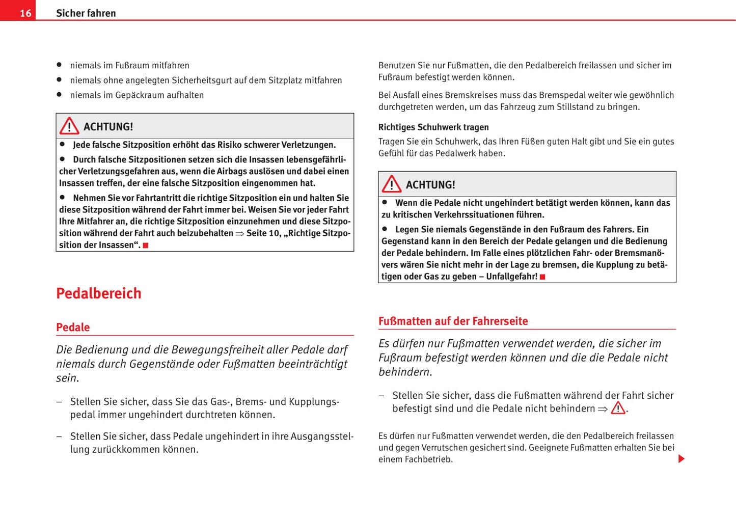 2008-2009 Seat Altea XL Owner's Manual | German