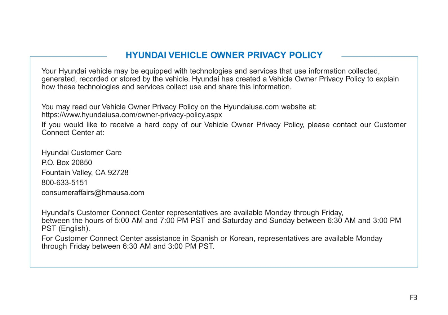 2020 Hyundai Kona Gebruikershandleiding | Engels
