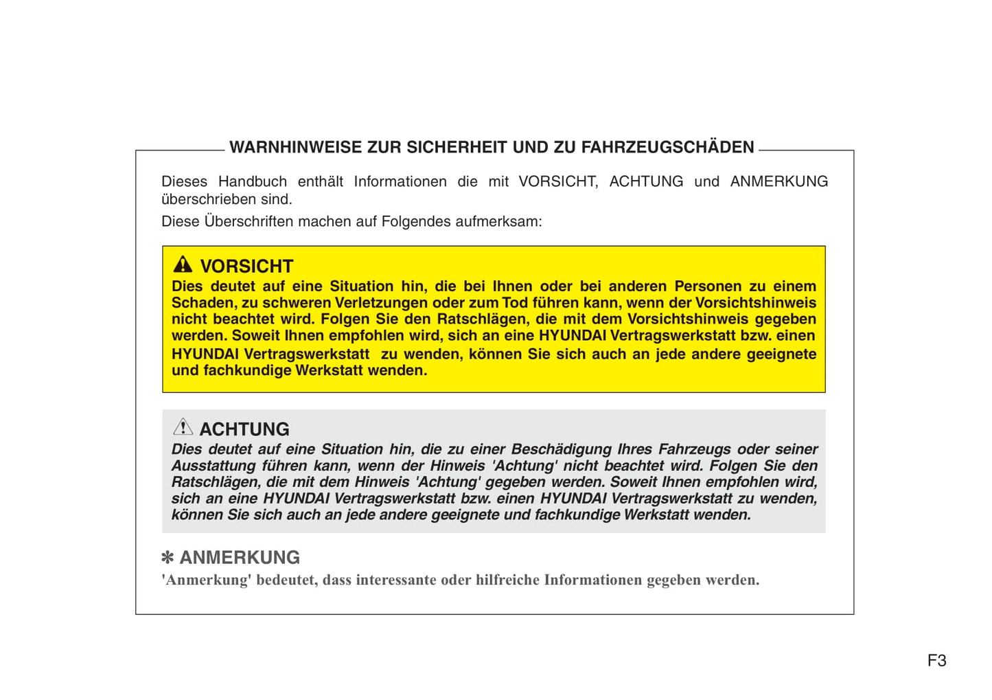 2012-2013 Hyundai Santa Fe Owner's Manual | German