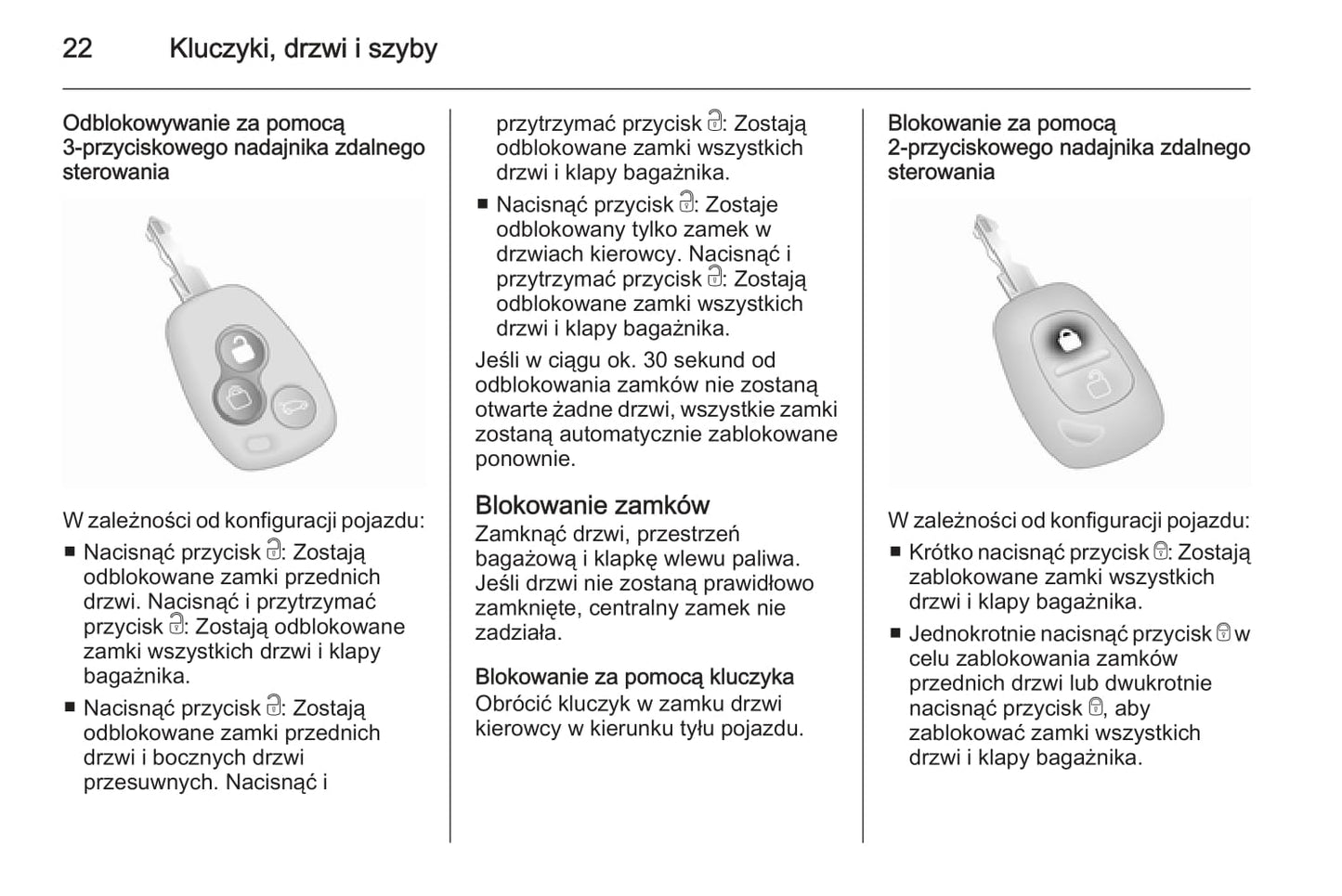 2014 Opel Vivaro Owner's Manual | Polish