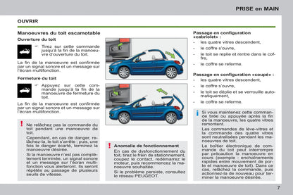 2011-2014 Peugeot 207 CC Manuel du propriétaire | Français