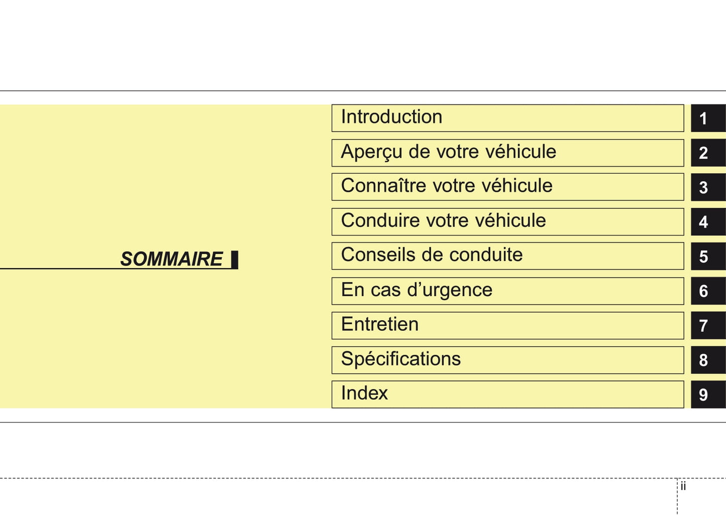 2006-2007 Kia Cerato Owner's Manual | French