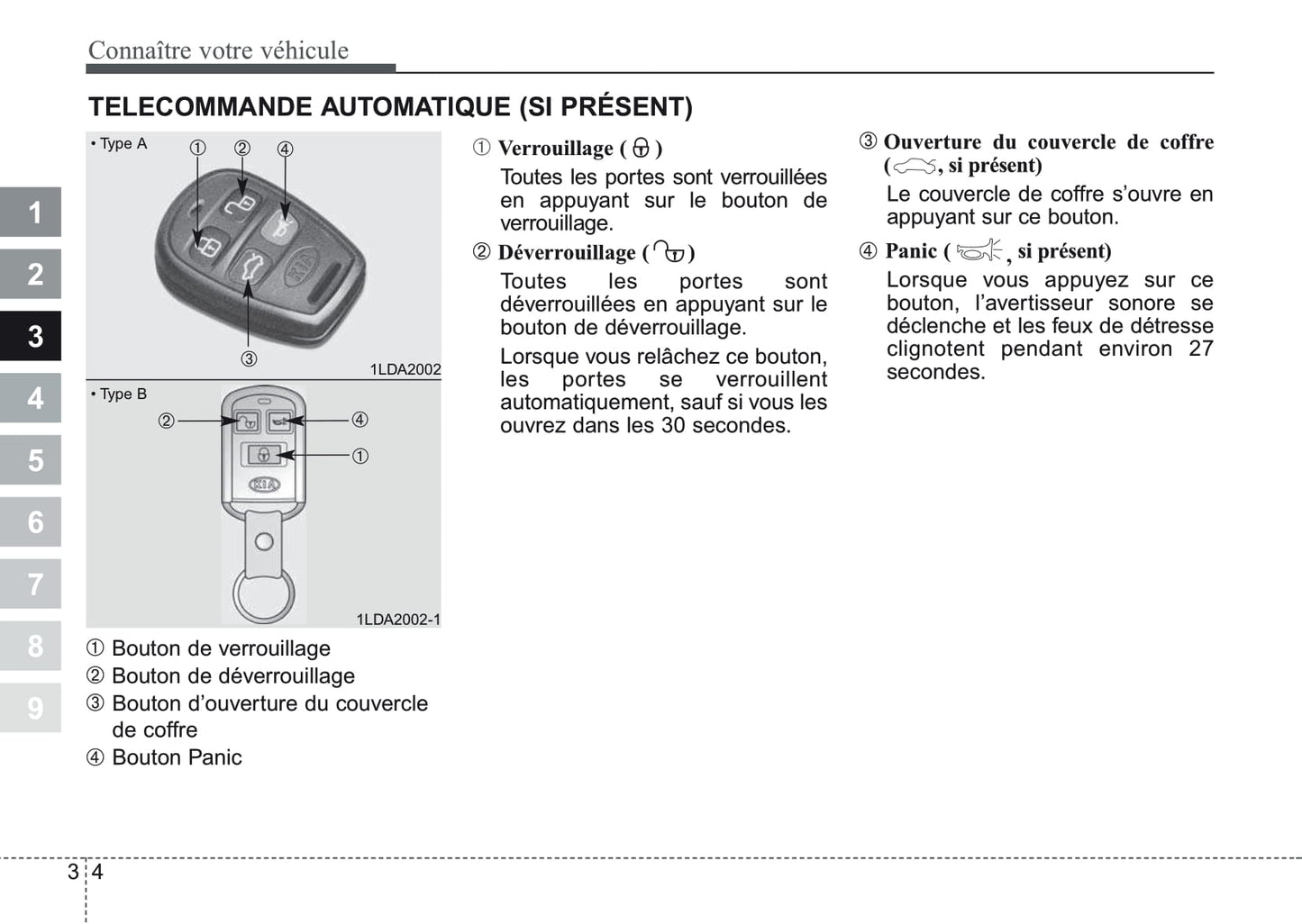 2006-2007 Kia Cerato Owner's Manual | French