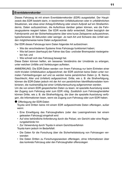 2019-2020 Toyota Camry Hybrid Bedienungsanleitung | Deutsch