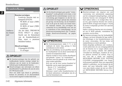 2006-2012 Mitsubishi Pajero Owner's Manual | Dutch