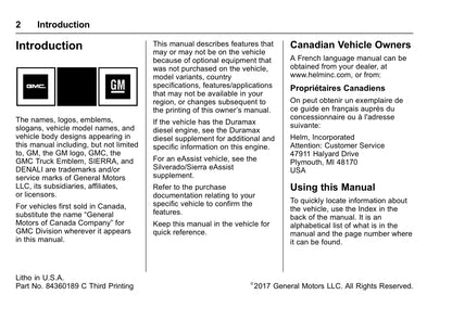 2014-2017 GMC Sierra Owner's Manual | English