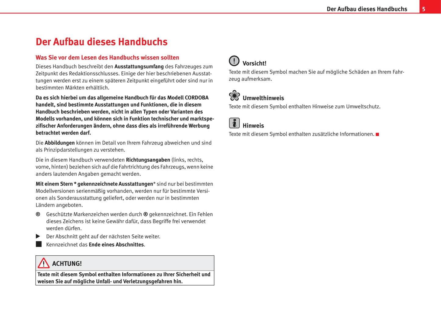 2003-2006 Seat Cordoba Gebruikershandleiding | Duits