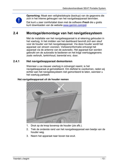 Seat Portable System Handleiding 2013