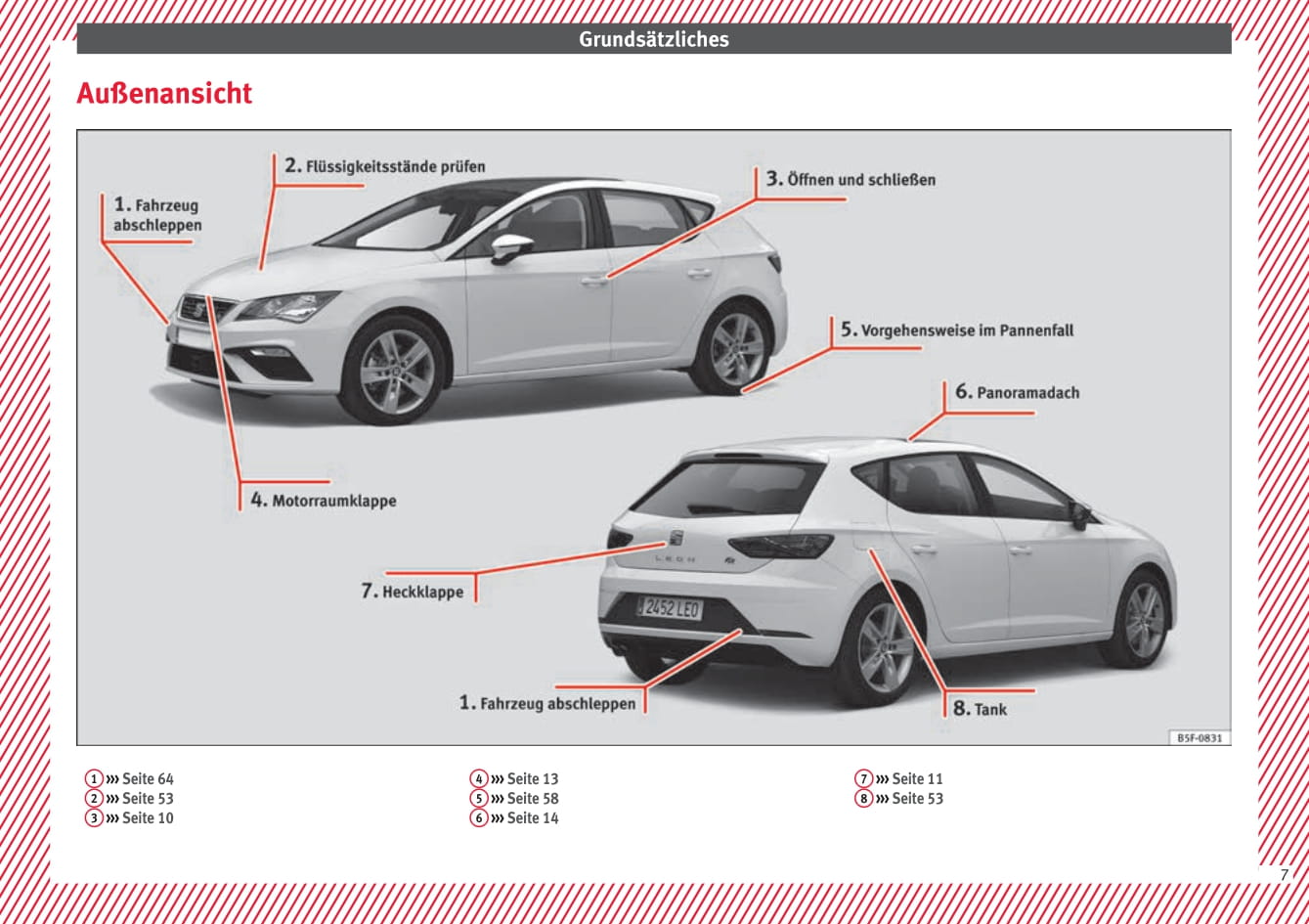 2017 Seat Leon Owner's Manual | German