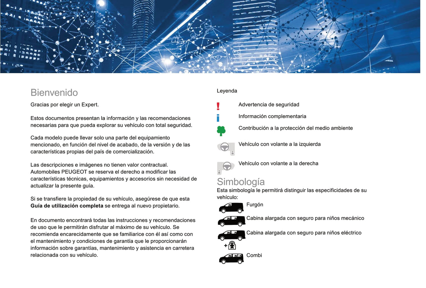 2017-2018 Peugeot Expert Owner's Manual | Spanish