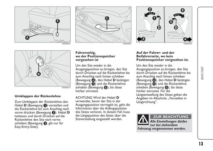 2010-2014Ford Ka Owner's Manual | German