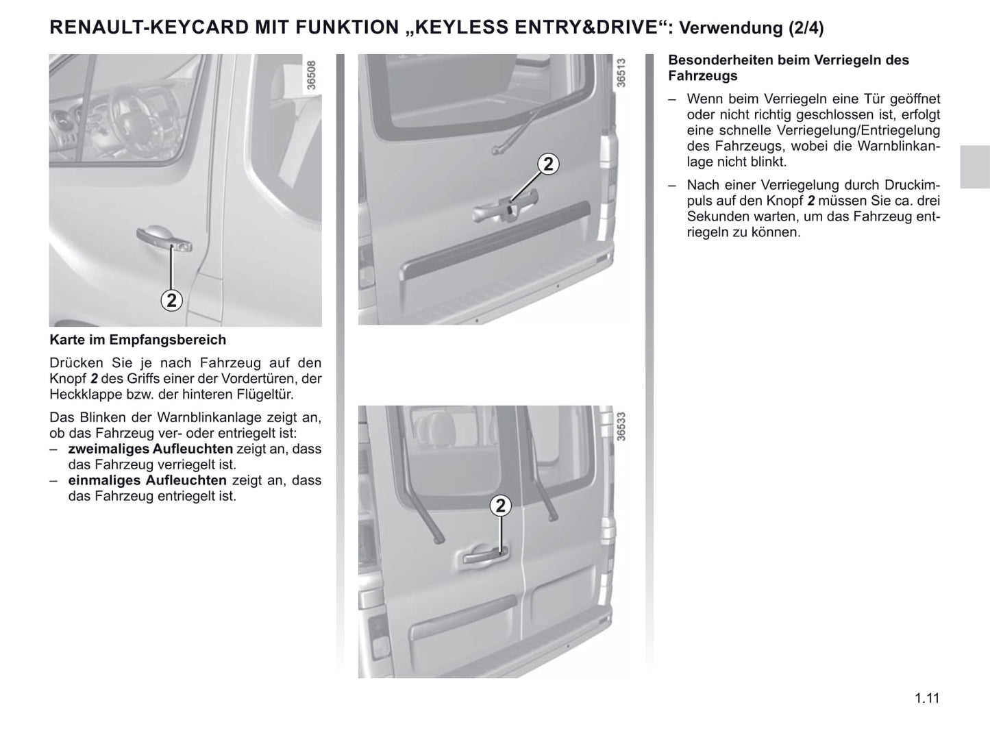 2019-2020 Renault Trafic Bedienungsanleitung | Deutsch