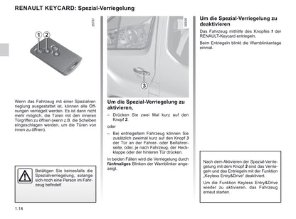 2019-2020 Renault Trafic Bedienungsanleitung | Deutsch