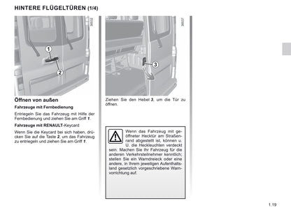 2019-2020 Renault Trafic Owner's Manual | German