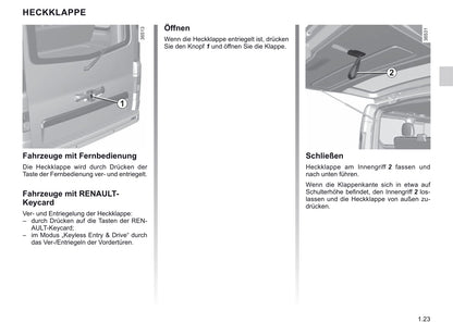 2019-2020 Renault Trafic Bedienungsanleitung | Deutsch