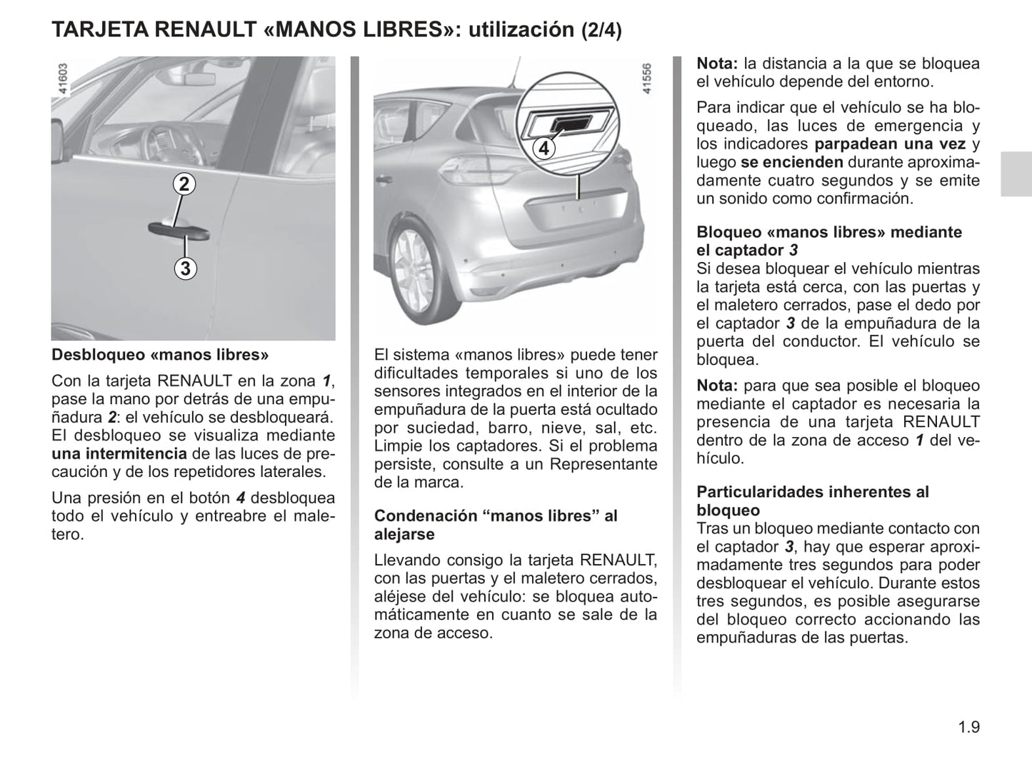 2016-2020 Renault Scenic Manuel du propriétaire | Espagnol