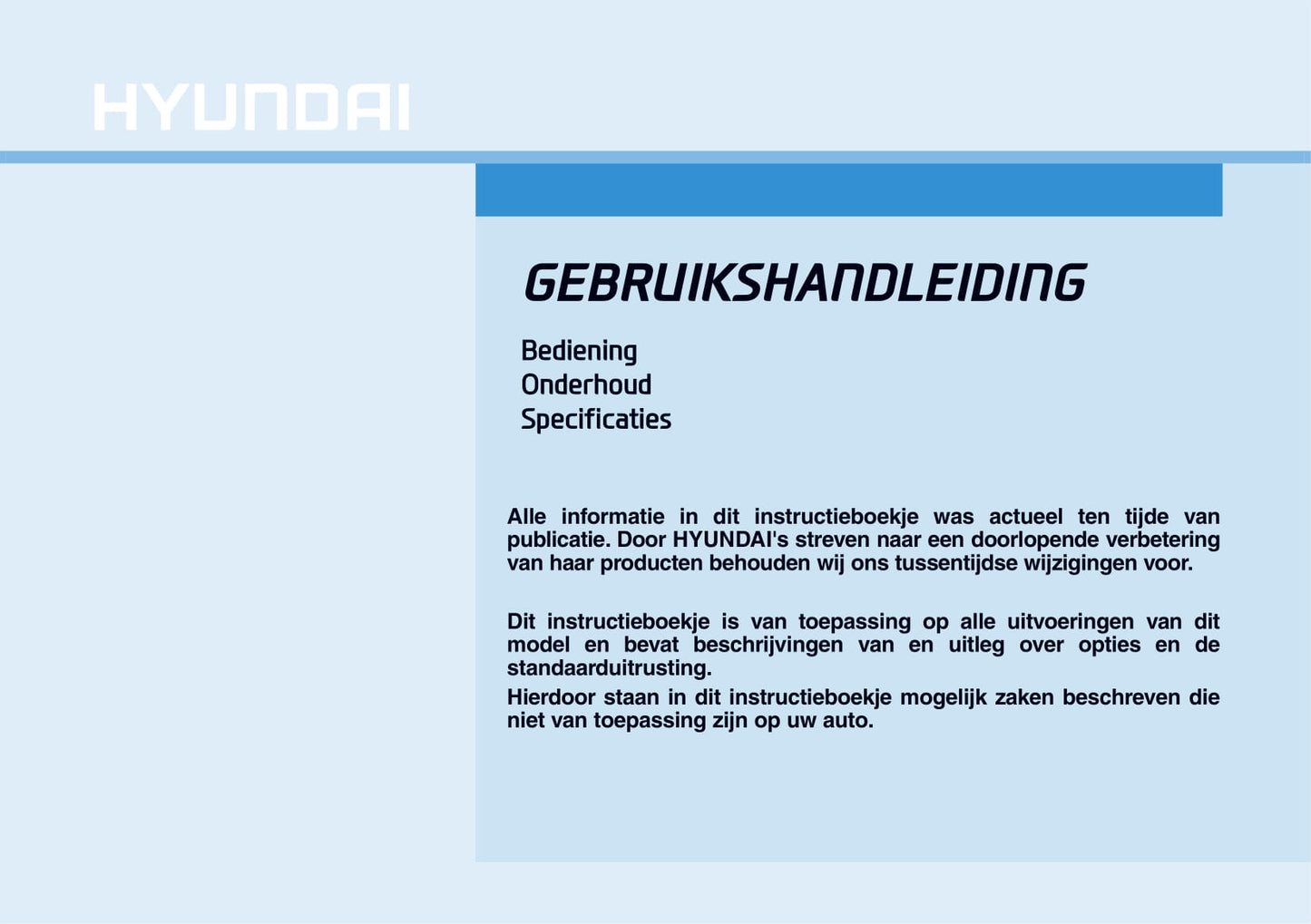 2021-2022 Hyundai i30 Bedienungsanleitung | Niederländisch