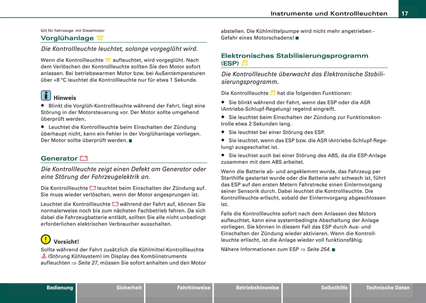 2006-2009 Audi Q7 Bedienungsanleitung | Deutsch