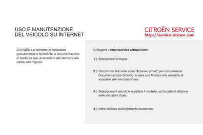 2011-2012 Citroën C-Crosser Owner's Manual | Italian