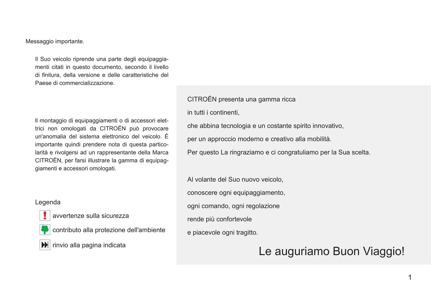 2011-2012 Citroën C-Crosser Owner's Manual | Italian