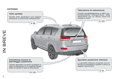 2011-2012 Citroën C-Crosser Owner's Manual | Italian