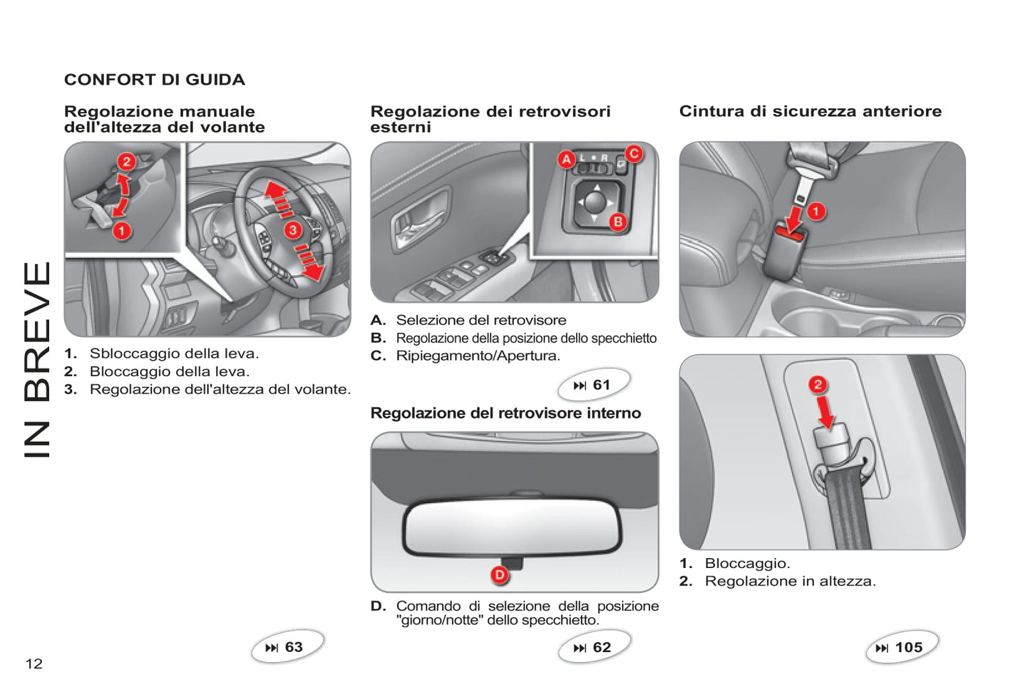 2011-2012 Citroën C-Crosser Bedienungsanleitung | Italienisch