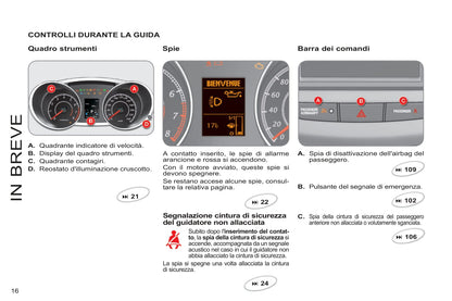 2007-2012 Citroën C-Crosser Manuel du propriétaire | Italien