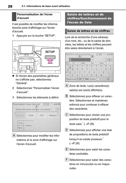 Toyota Rav4 Navigation / Multimediasysteem Guide d'utilisation 2019 - 2023