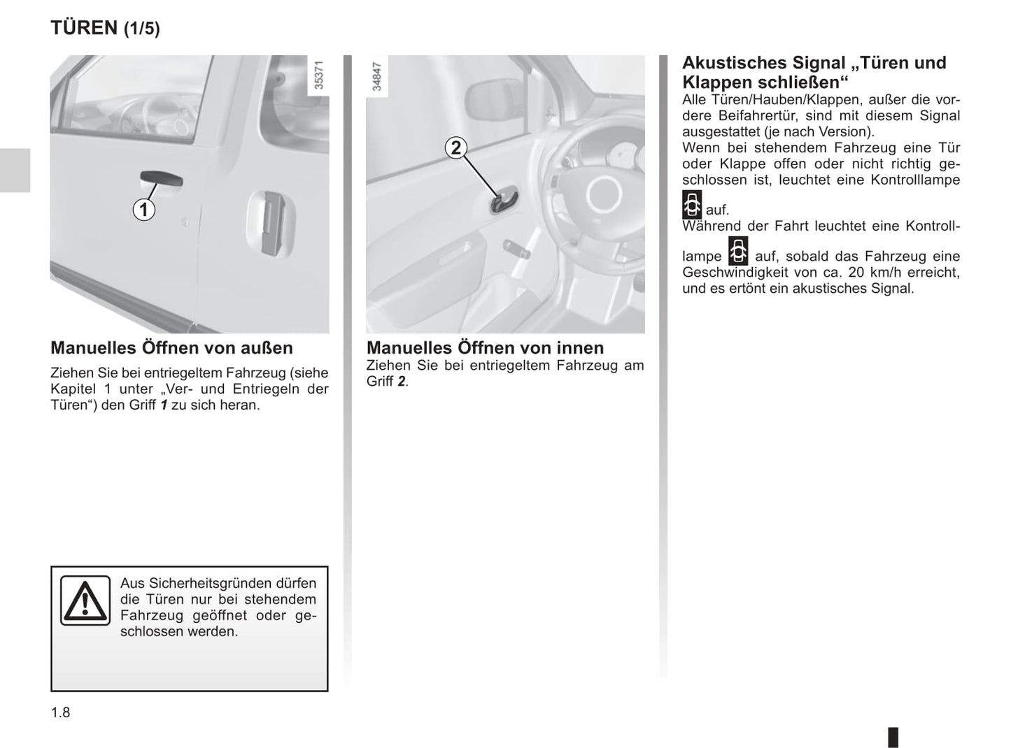 2013-2014 Dacia Dokker Owner's Manual | German