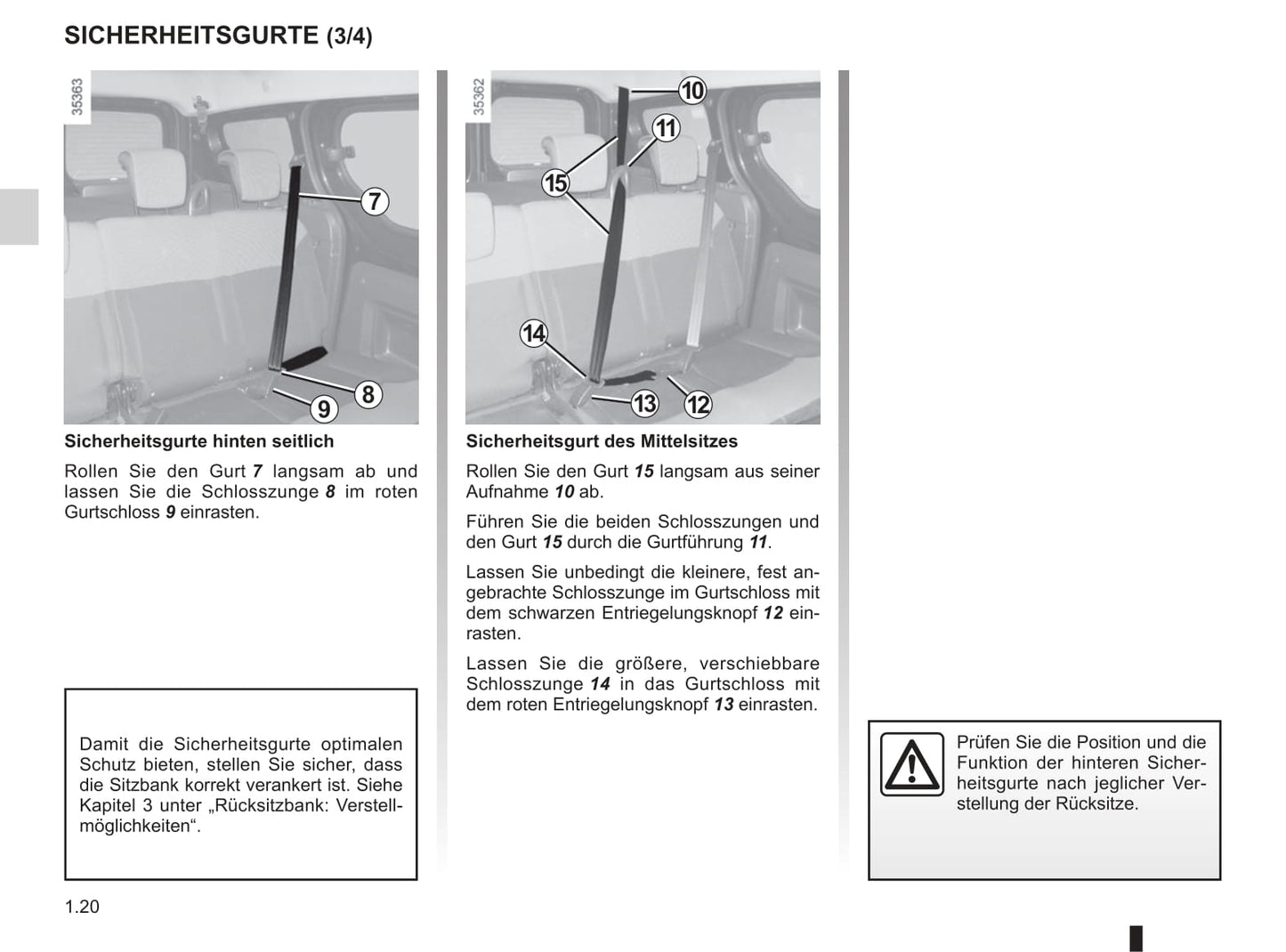 2013-2014 Dacia Dokker Owner's Manual | German