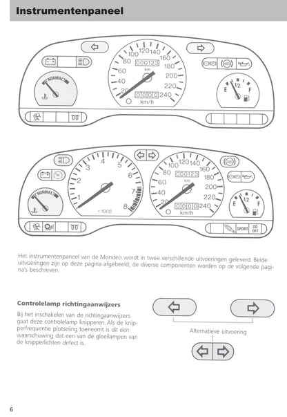 1996-1999 Ford Mondeo Owner's Manual | Dutch