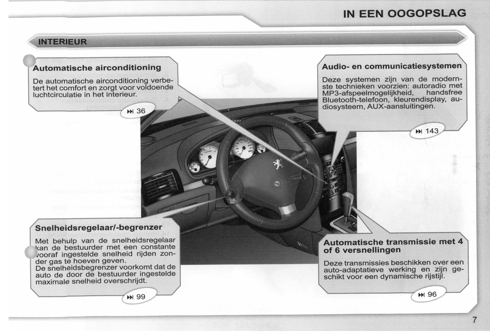 2008-2009 Peugeot 407/407 SW Owner's Manual | Dutch – Car Manuals