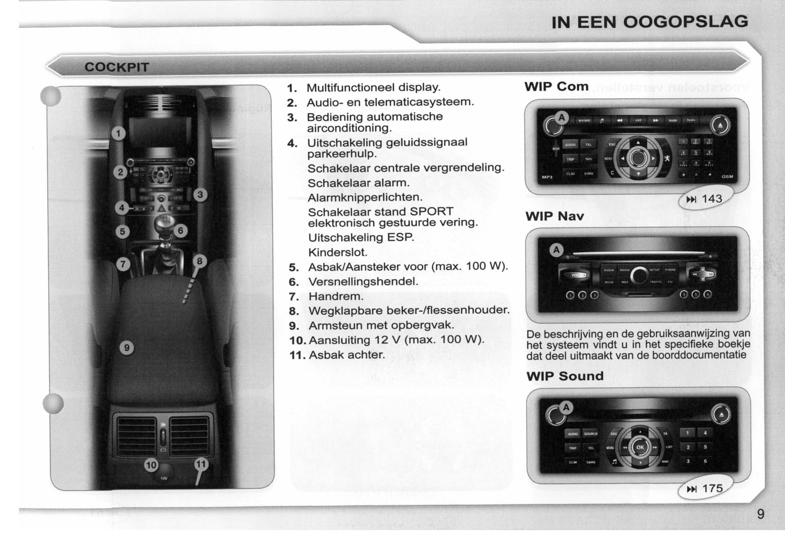 2008-2009 Peugeot 407/407 SW Owner's Manual | Dutch – Car Manuals