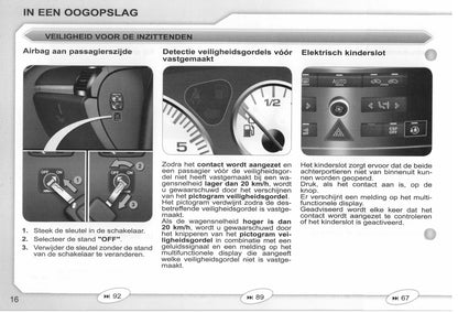 2008-2009 Peugeot 407/407 SW Owner's Manual | Dutch