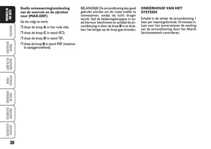 2008-2016 Abarth 500 Bedienungsanleitung | Niederländisch