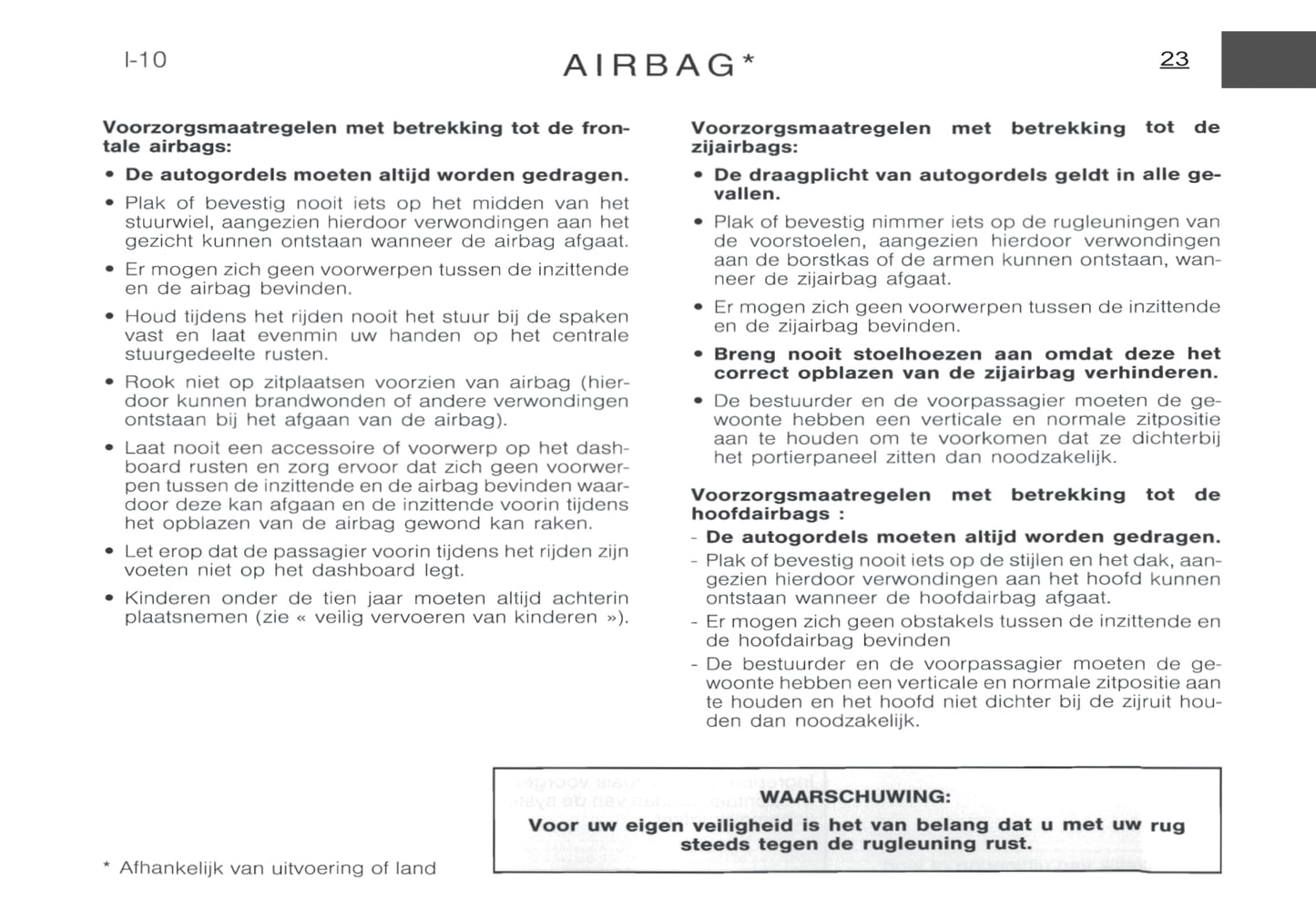 2000-2002 Citroën Xsara Bedienungsanleitung | Niederländisch