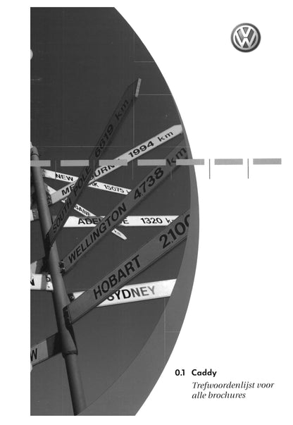 2004-2010 Volkswagen Caddy Bedienungsanleitung | Niederländisch