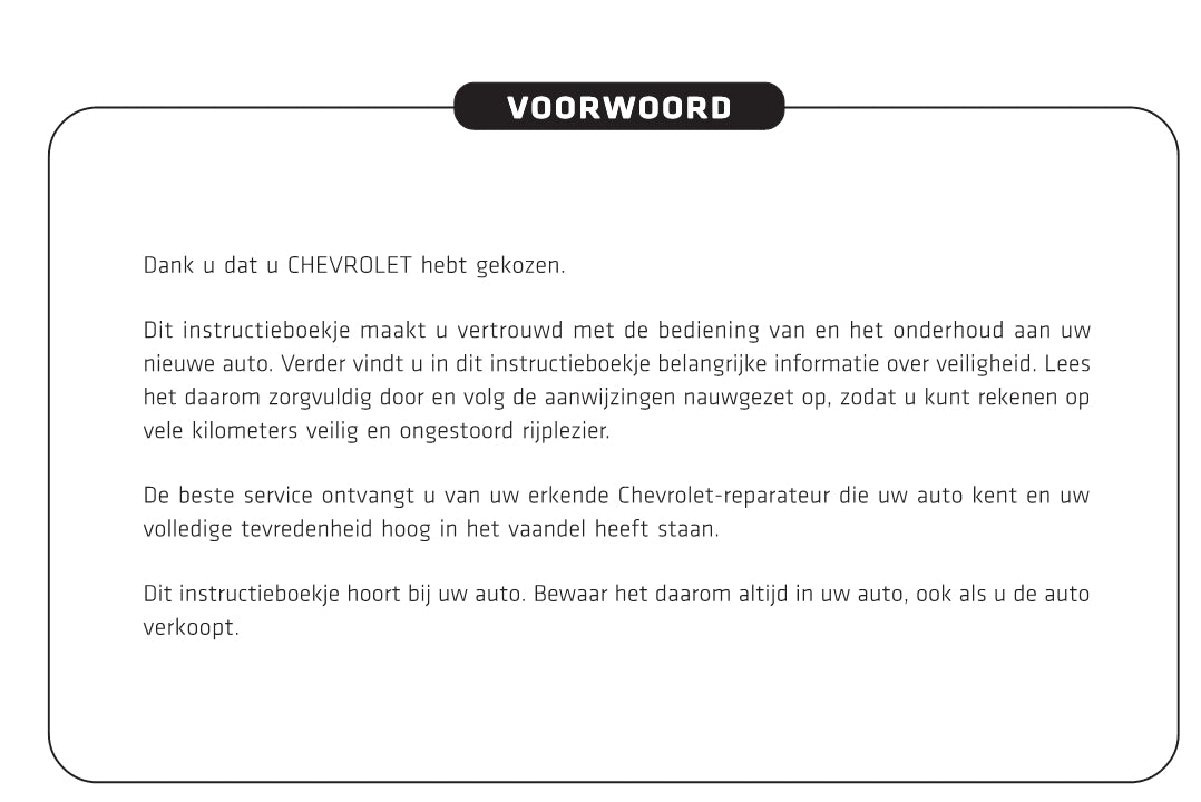 2011-2014 Chevrolet Captiva Manuel du propriétaire | Néerlandais